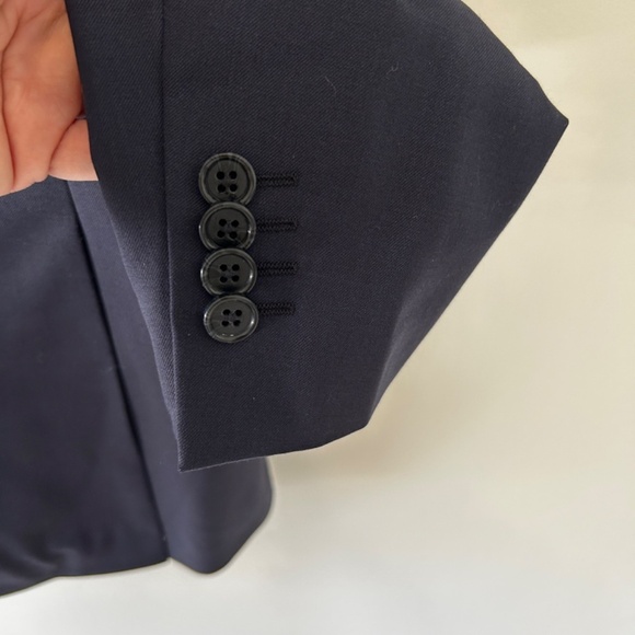 Horst Men's Blue Italian Blazer 98% Wool & 2% Elastaine Size CAD 44R - Picture 4 of 12